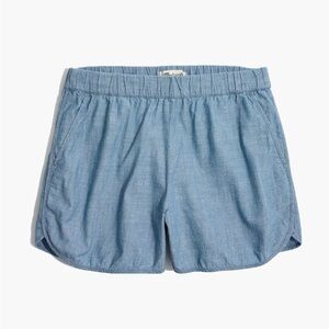 Madewell Chambray Pull-On Shorts